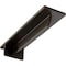 Ekena Millwork Heaton Hidden Support Steel Bracket w/ 8" Support Depth, Antiqued Brass 3"W x 12"D x 2"H BKTM03X12X02HEABS - alternate 1